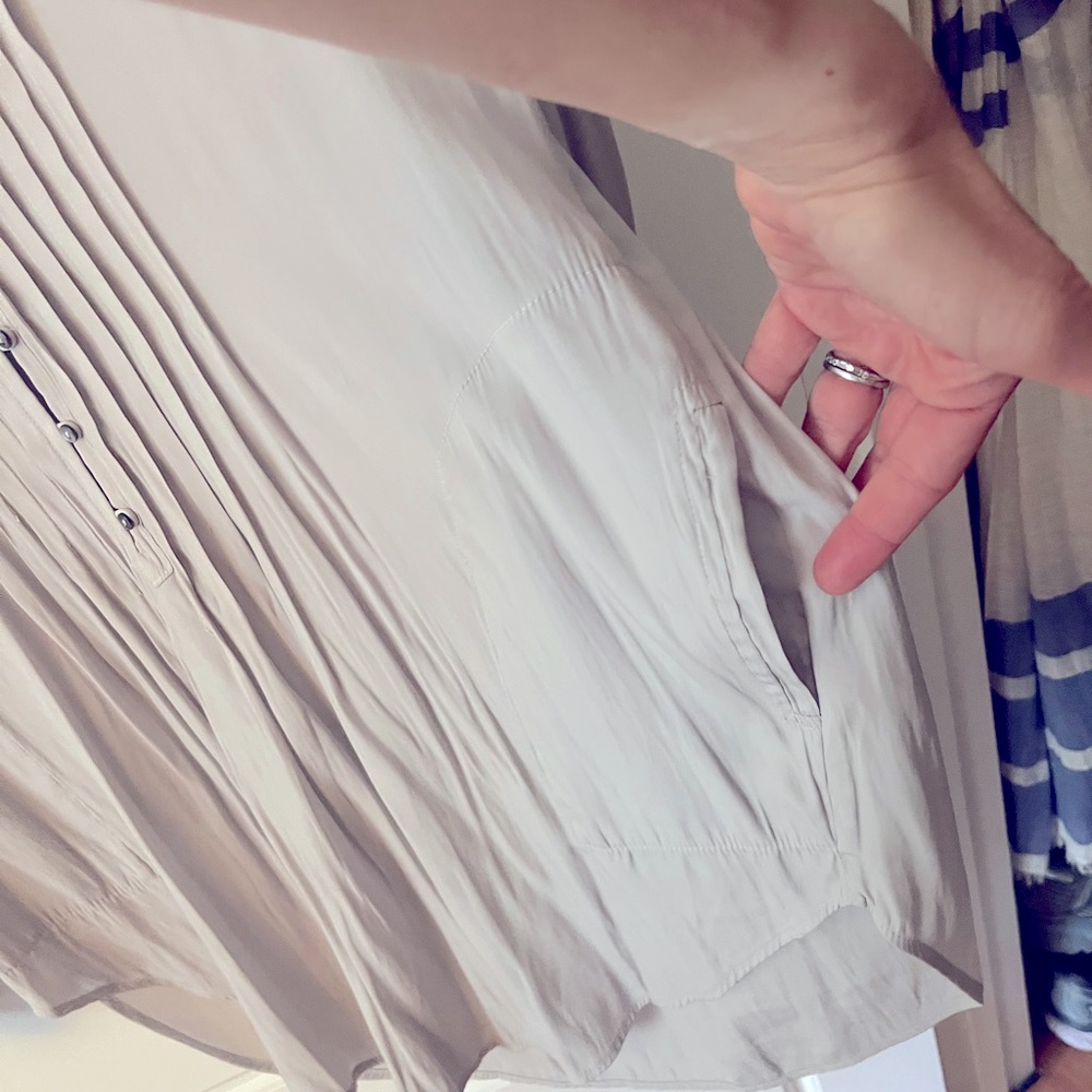 Calypso St. Barth gray tunic top